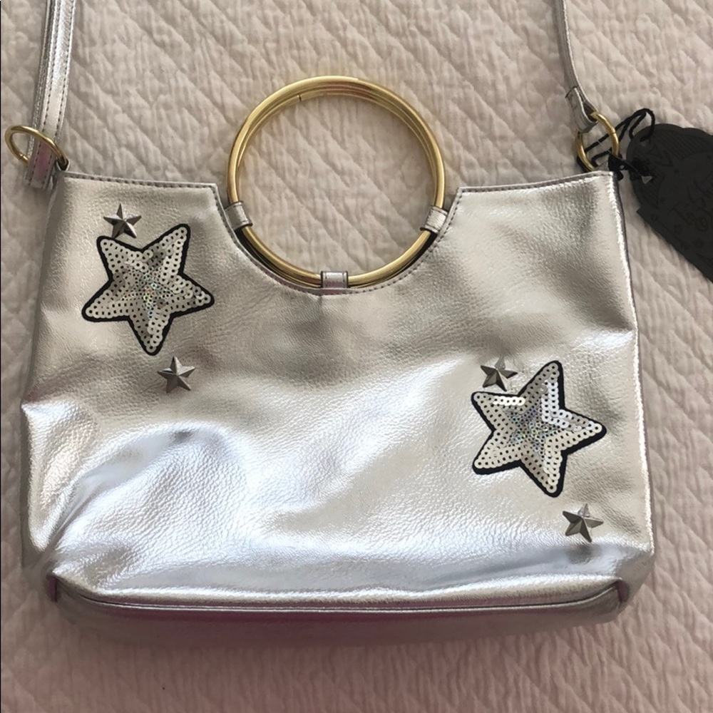 Silver metallic purse